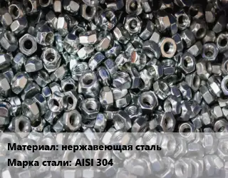 Контргайка нержавеющая сталь Сталь: AISI 304